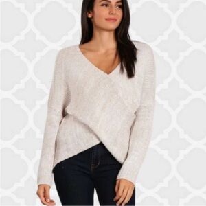 Pure Us Cross Front Boutique Knit Sweater Size L